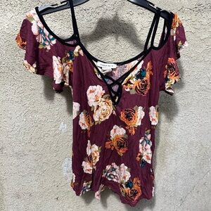 Purple Snow- Floral Women's top